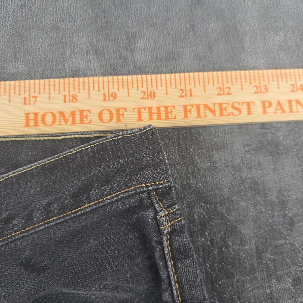 Levis 501xx Jeans Mens 42x32 (Fits 40x30) Faded Black Button Fly 100% Cotton Emo - Picture 2 of 9